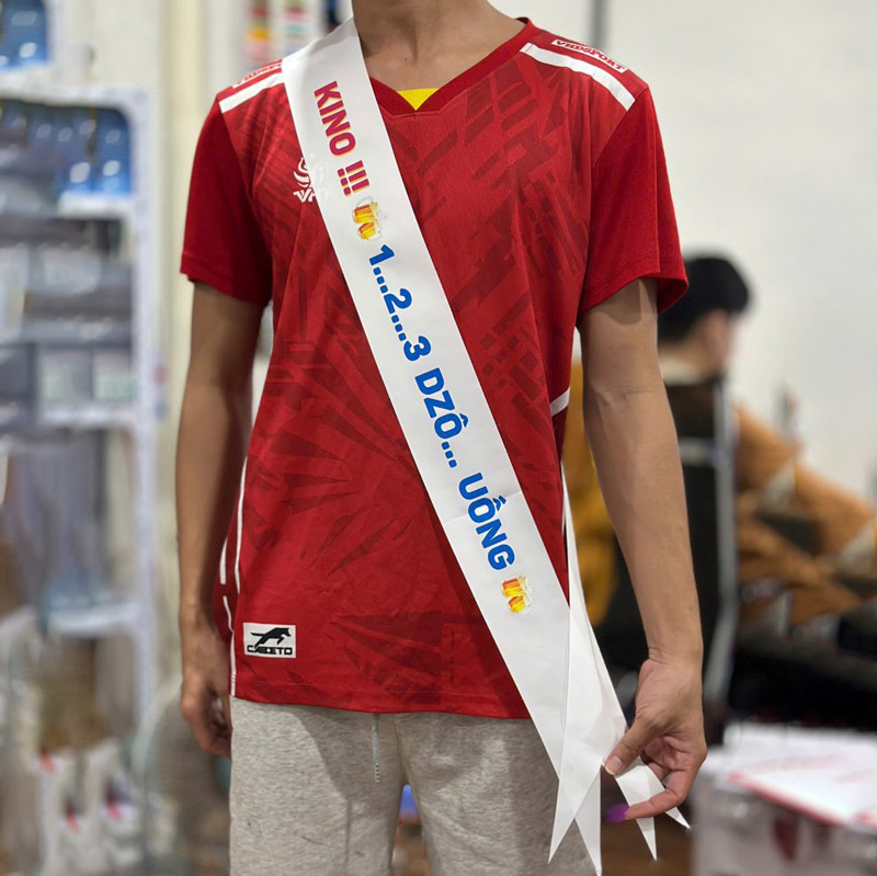 Băng đeo chéo in nọi dung theo yêu cầu