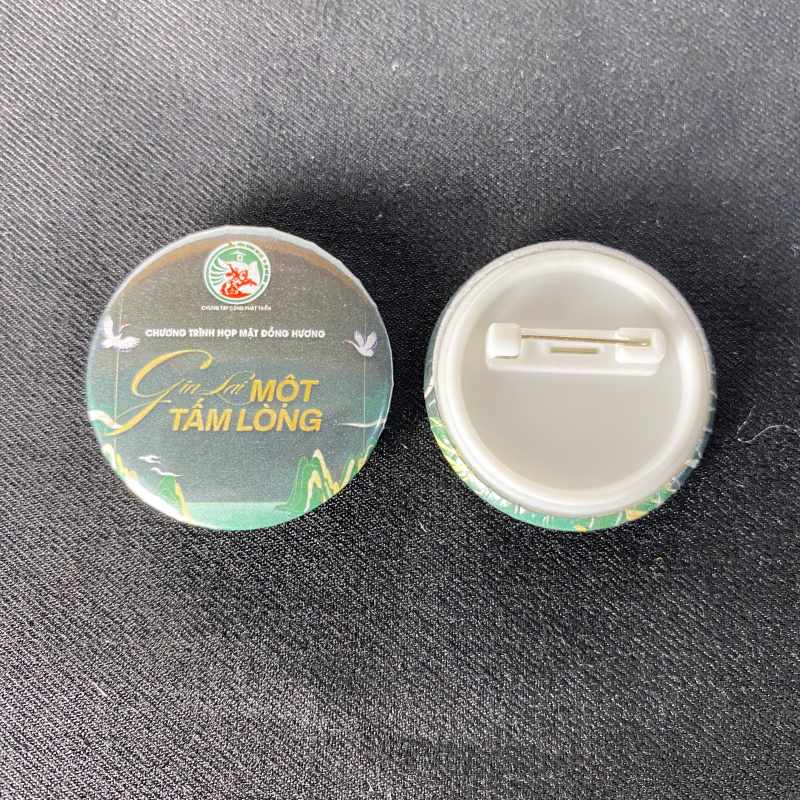 Huy hiệu nhựa tròn sự kiện in theo yêu cầu