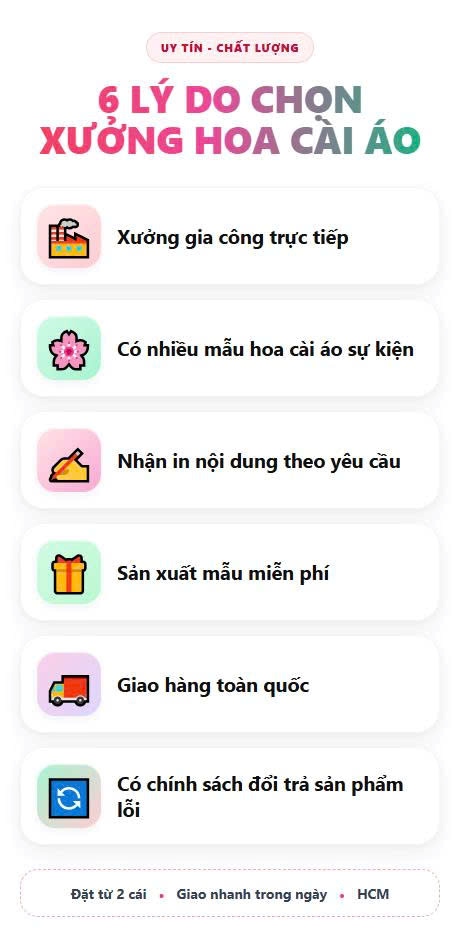 Xưởng làm hoa cài áo bằng vải