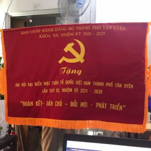Cờ thêu đại hội đại biểu