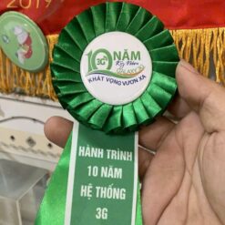 Hoa cài sự kiện 10 hệ thống 3g xanh lá