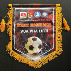 Cờ lưu niệm vua phá lưới đá bóng