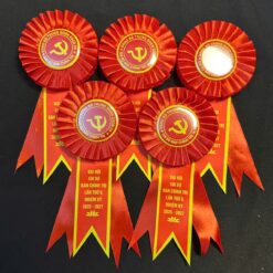 Hoa cài sự kiện đại hội chi bộ