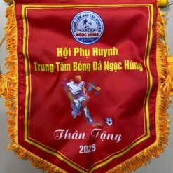 Cờ lưu niệm bóng đá thiết kế theo yêu cầu