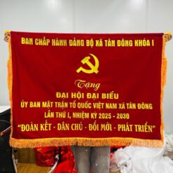 Cờ thêu đại hội lưu niệm