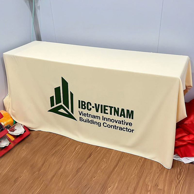 Khăn trải bàn in logo giá rẻ