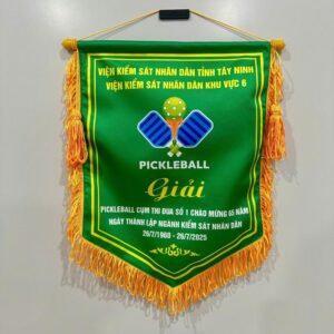 Cờ lưu niệm pickleball đuôi tam giác