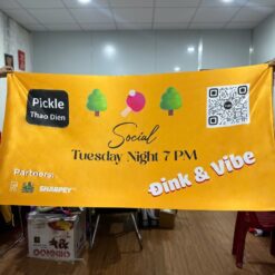 In banner, bandroll công ty, teambuilding bằng vải
