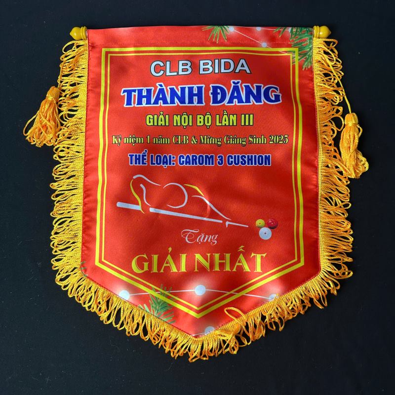 Cờ lưu niệm giải bida - carom 3 băng