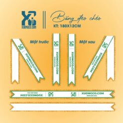 In băng đeo chéo theo yêu cầu