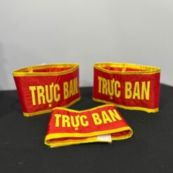 Băng đeo tay thêu nội dung thep yêu cầu