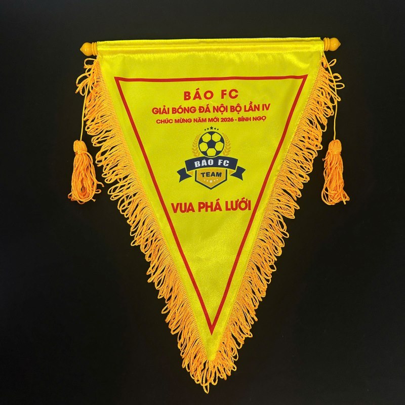 Cờ lưu niệm giao hữu bóng đá chào đón năm mới 2026