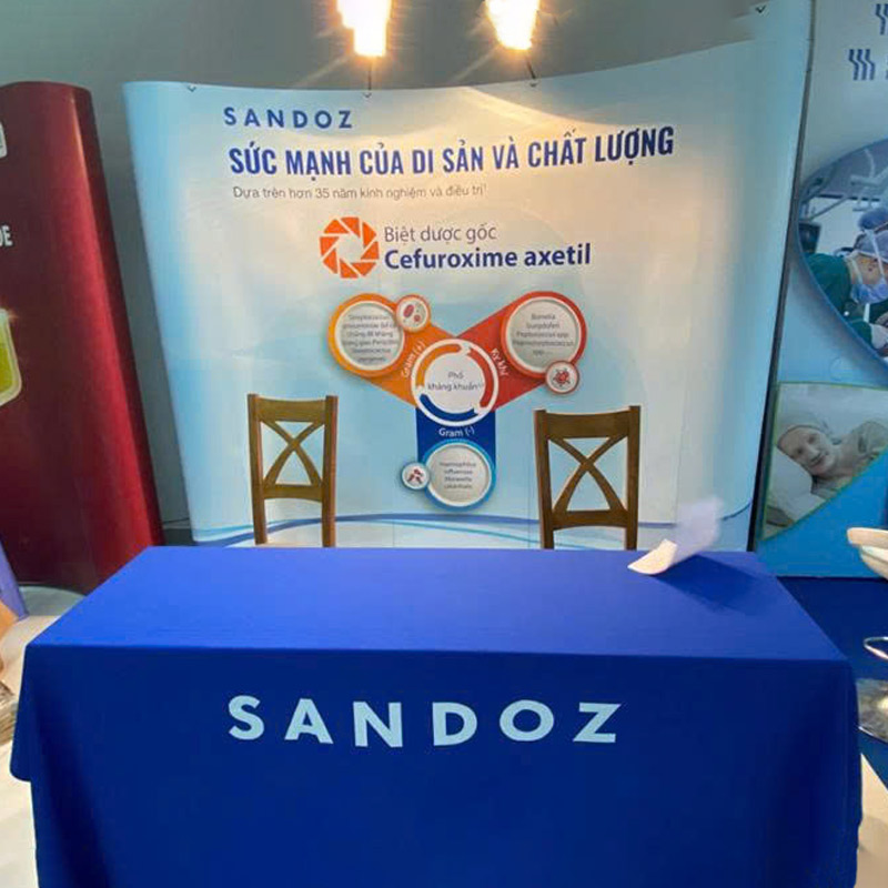 Khăn trải bàn hội chợ triển lãm