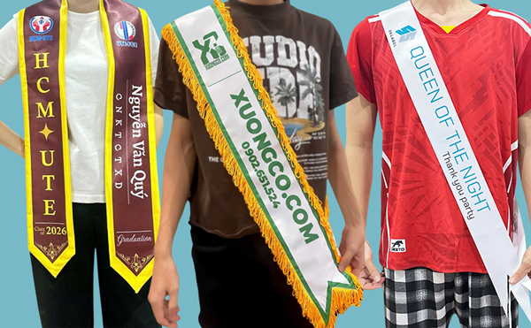 Băng đeo chéo, băng đeo tay theo yêu cầu