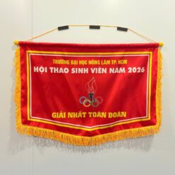 Cờ lưu niệm chữ nhật