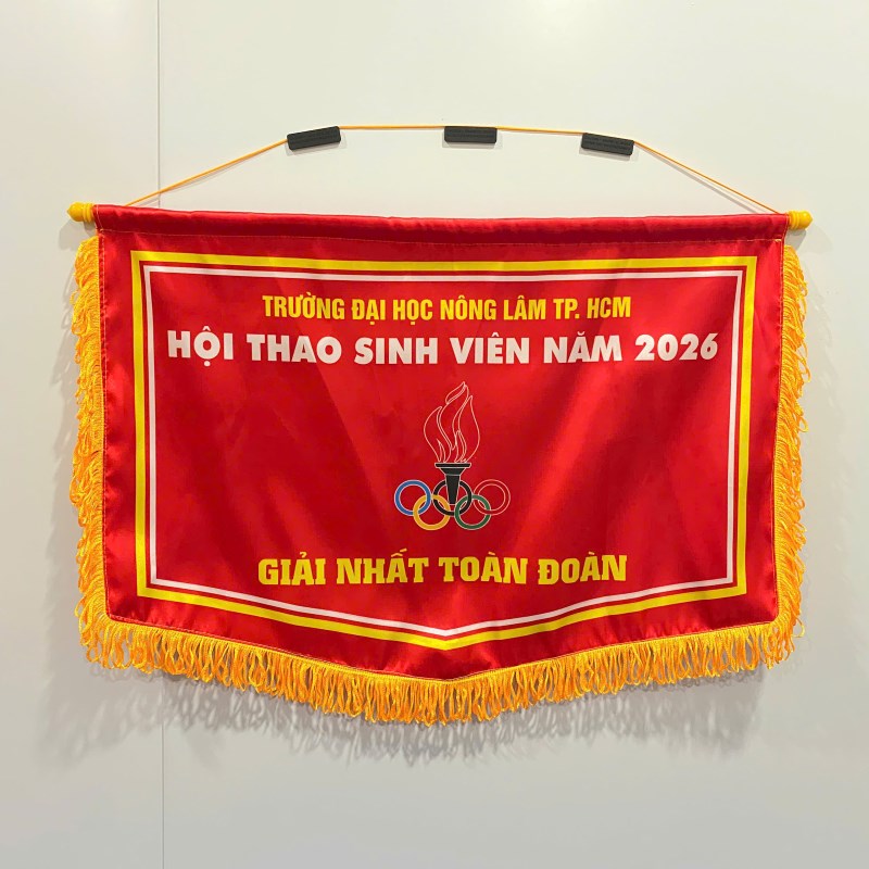 Cờ lưu niệm chữ nhật