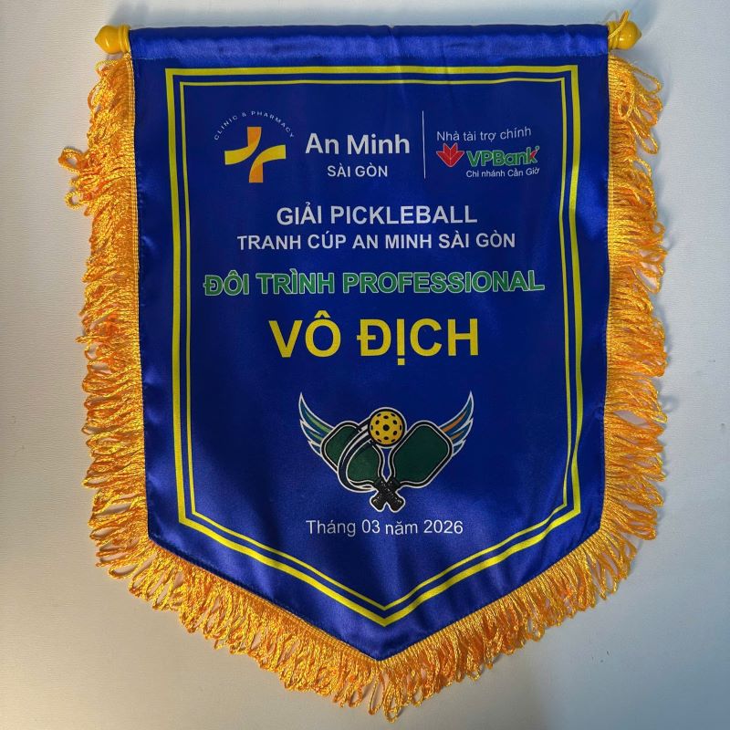 Cờ thể thao pickleball in theo yêu cầu