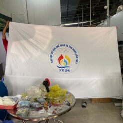 Cờ 2x3m in logo đại hội